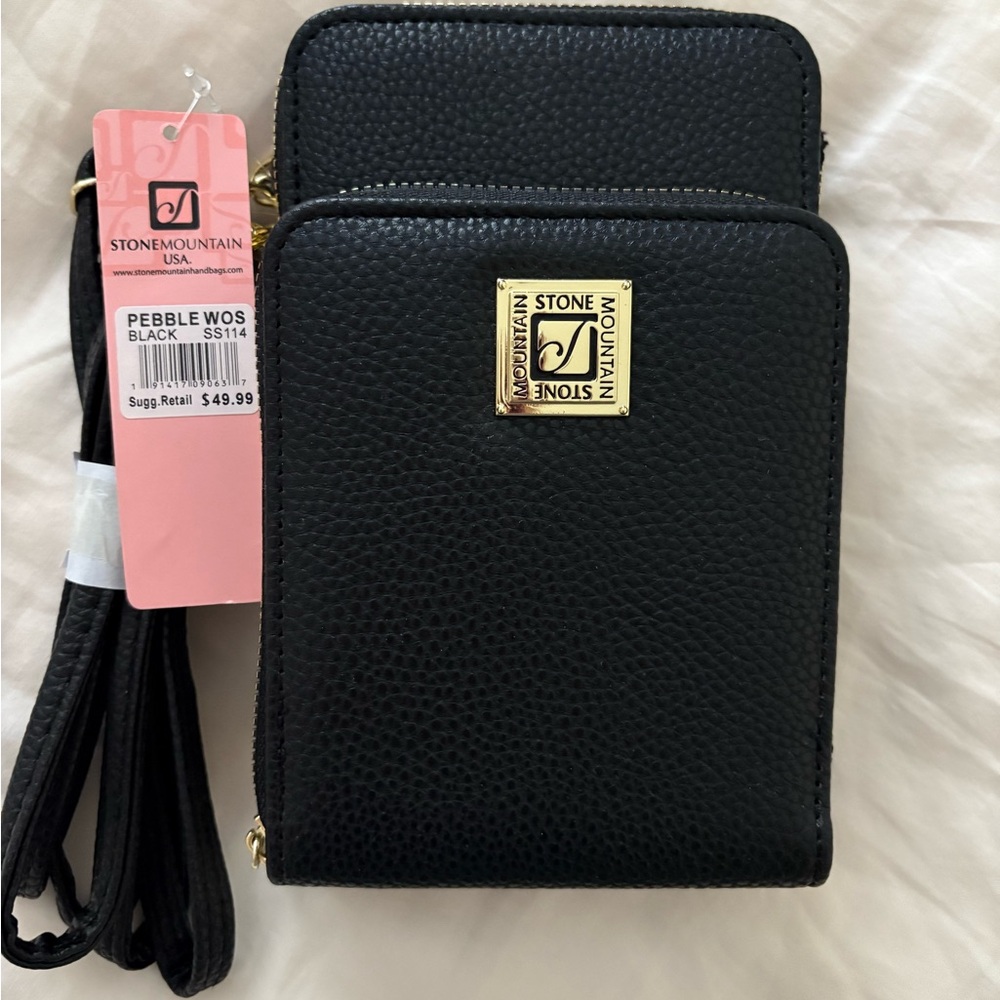 Stone Mountain Accessories Black Crossbody Bag